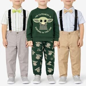 3 SET BUNDLE - Boys 3T Outfit Bundle Star Wars Sweatsuit & 2 Tahari Outfit - NWT